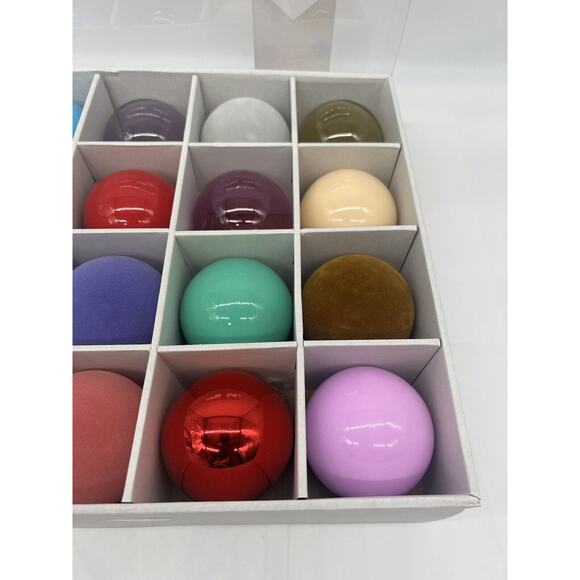 Anthropologie Tarrain Bulb Ornaments Mixed Finish 3” Ornaments Christmas Tree - Picture 6 of 11